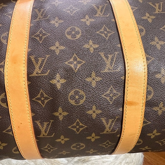 Louis Vuitton Keepall bandolier 50 2ways with strap Carryall Carryon w/ cert - Picture 7 of 16
